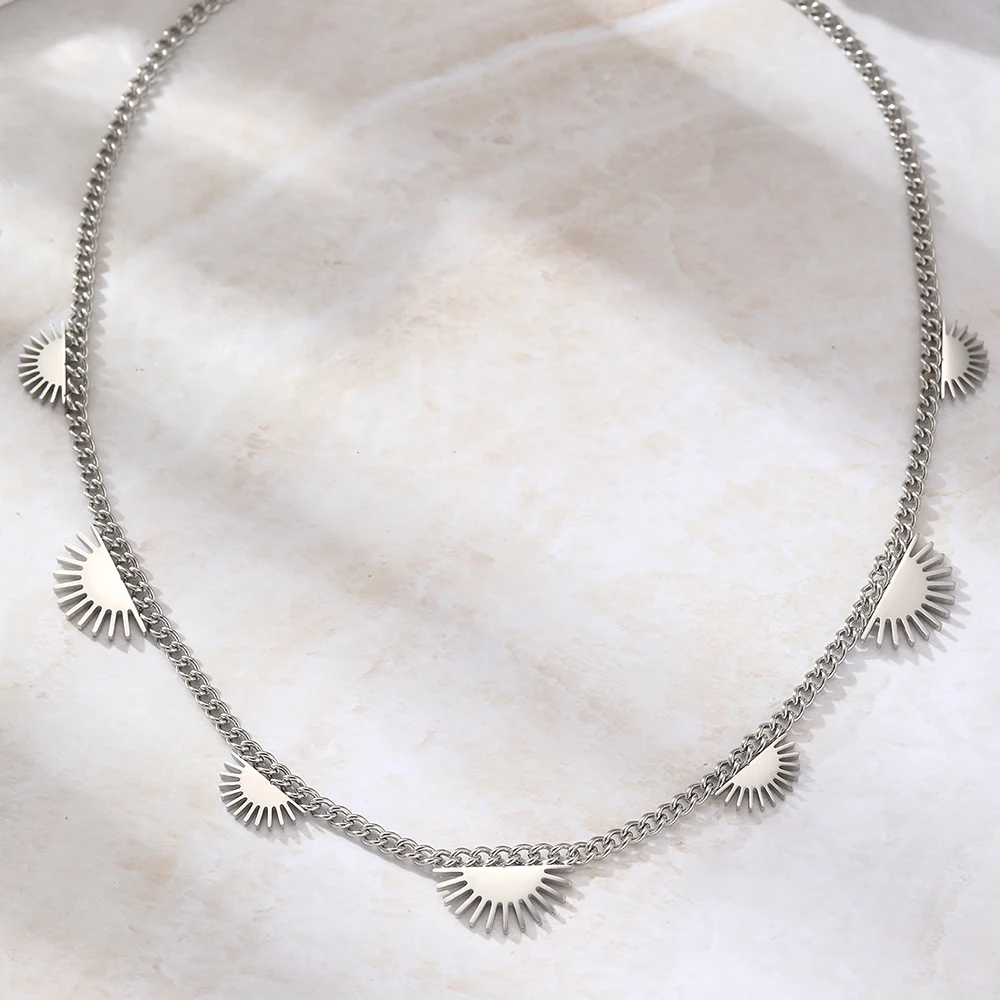 Stainless Steel Necklaces Non-fading High-quality Clavicle Chain Necklace For Women Jewerly Personality Design Luxurious Gifts