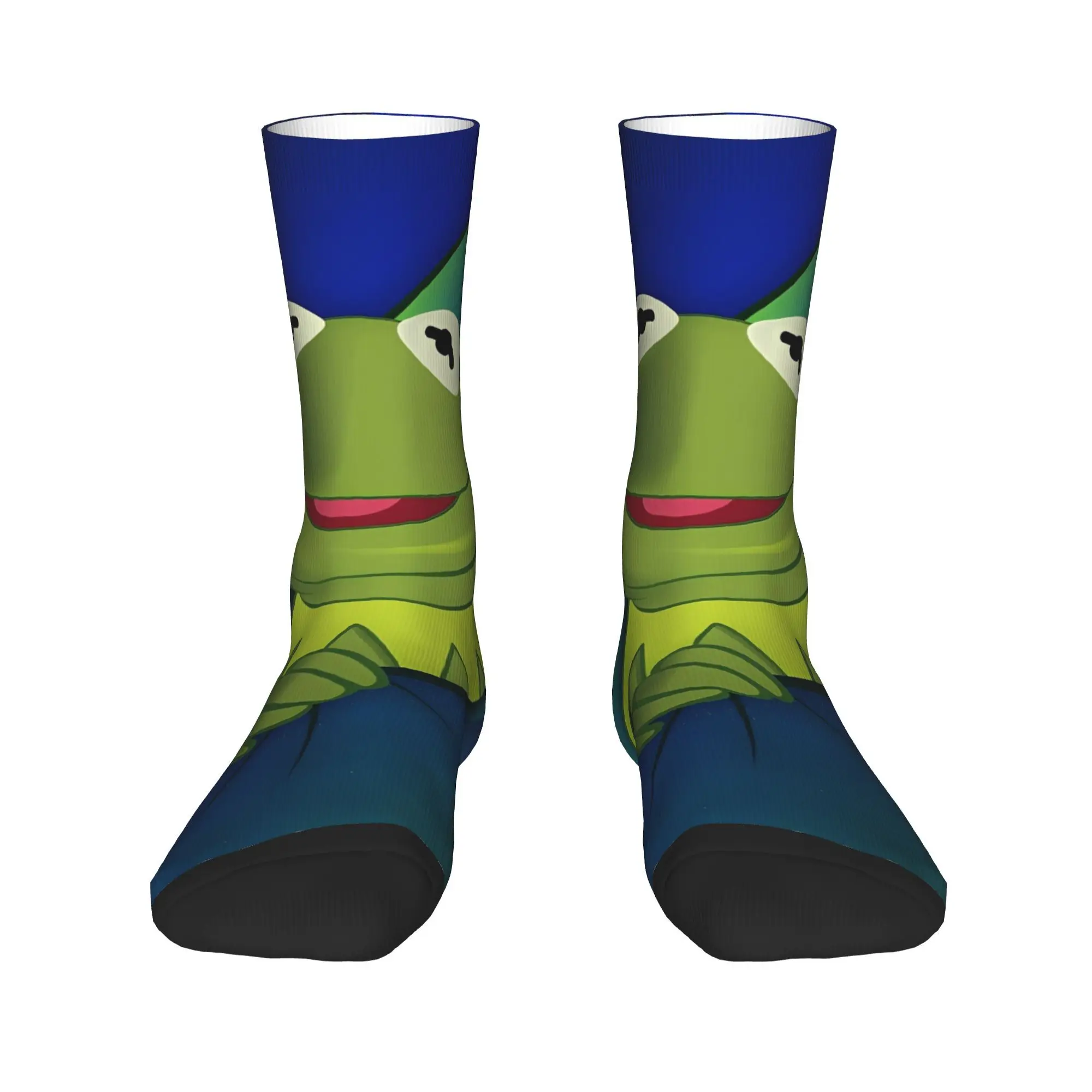 كيرميت الضفدع الكرتون الجوارب Kawaii جوارب الخريف عدم الانزلاق الكبار الرجال الجوارب مريحة مخصص الدراجات الجوارب