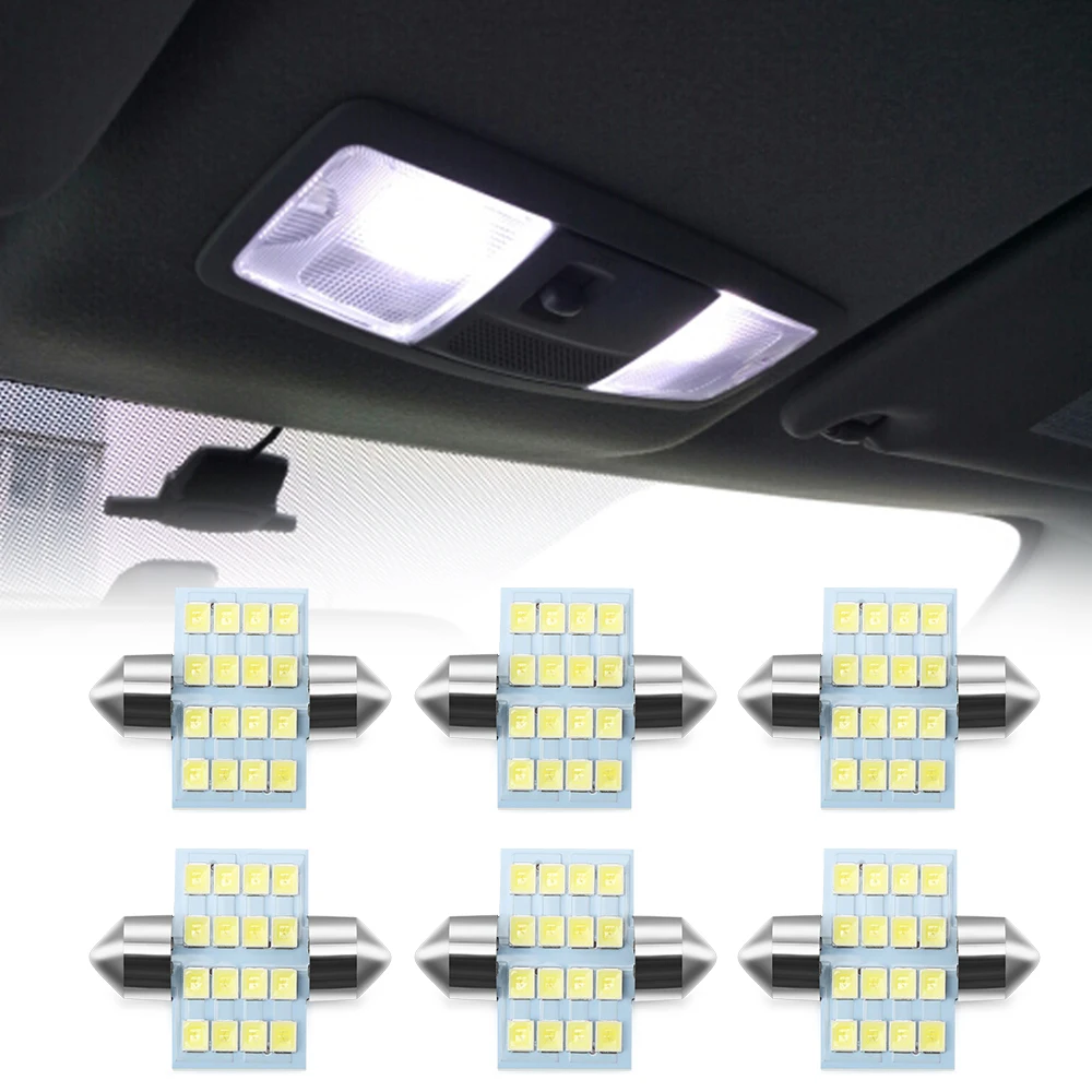 4 PCS High Brightness White LED Reading Lights Dome Lamp for Mitsubishi ASX Outlander Pajero Galant