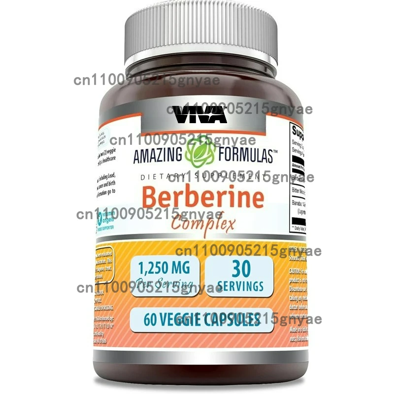 

Berberine - Pure - Non GMO - Supports Heart, Digestive System, and Immune Health -60 Vegetable Capsules