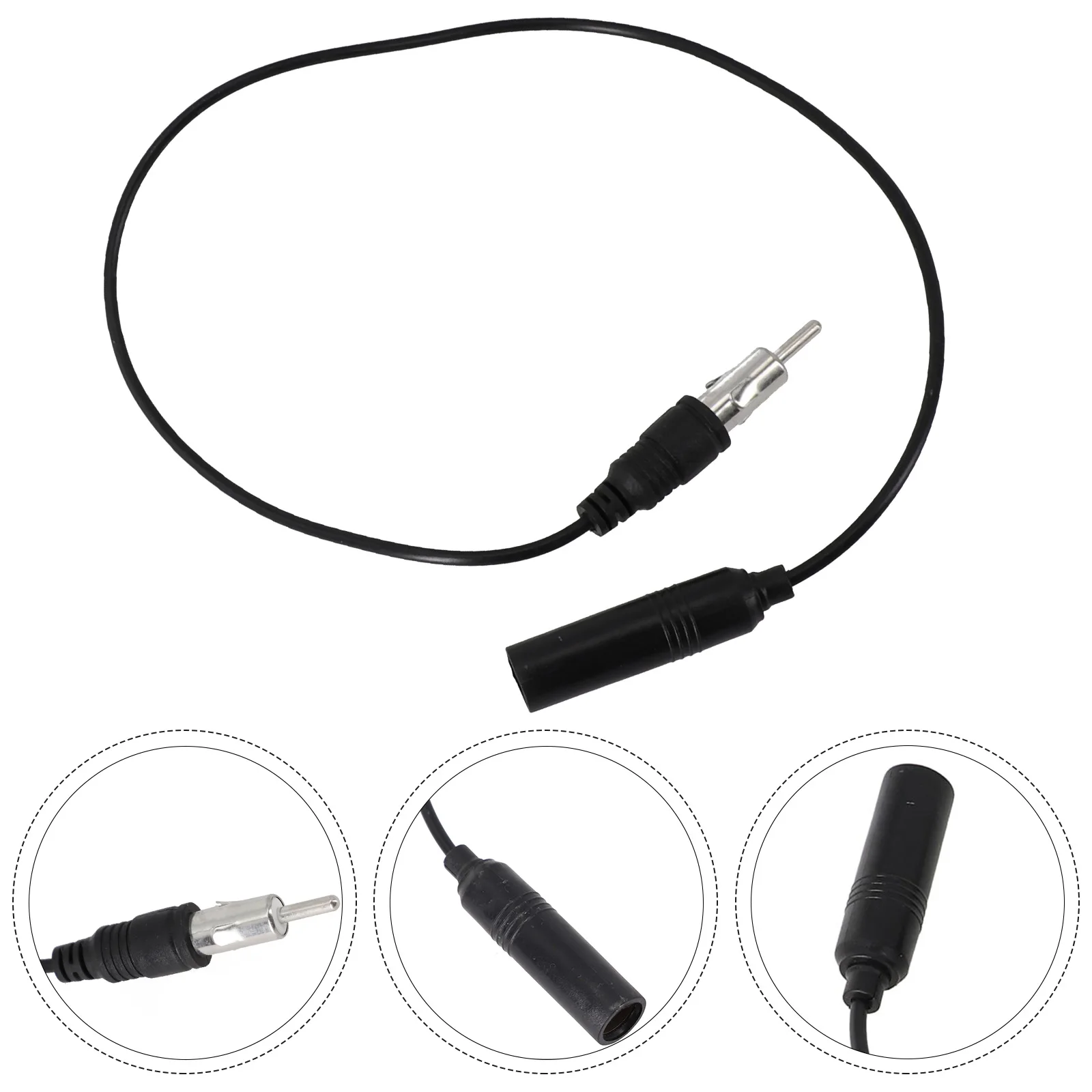 Extension Cable Antenna Easy To Install Accessory Approximately Black Cable Extension FM Radio General Purpose