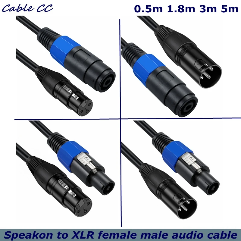 1p peakon To XLR Cable Audio Jack Speak SOUND Male To XLR Female Male Extension Cable - Pro DJ PA Gig Stage Microphone Mic 3 Pin