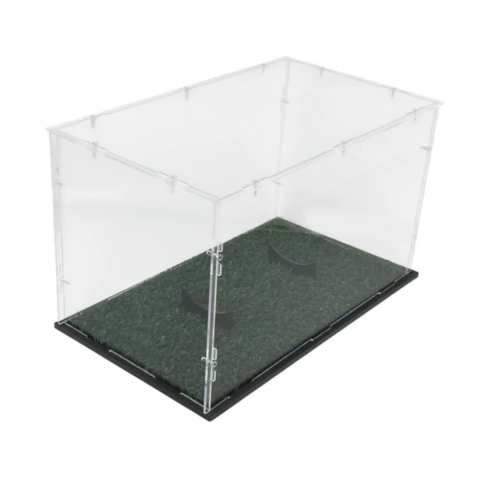 

American Football Display Case Clear for Football Fans Collectors Dustproof Multifunctional Accessories 12.5x7x7.4inch