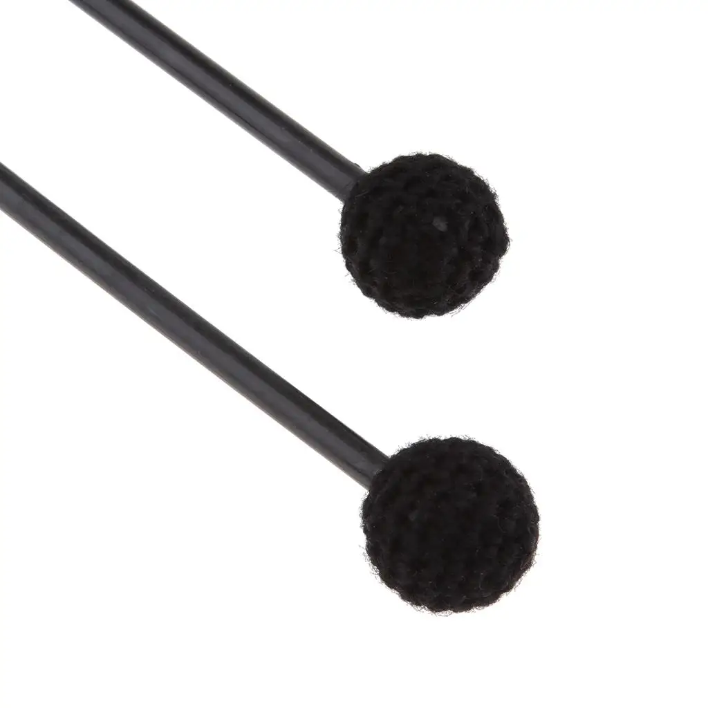 Pack of 2 drum Mallet Felt Head Percussion Mallets Sticks with Wooden Handle