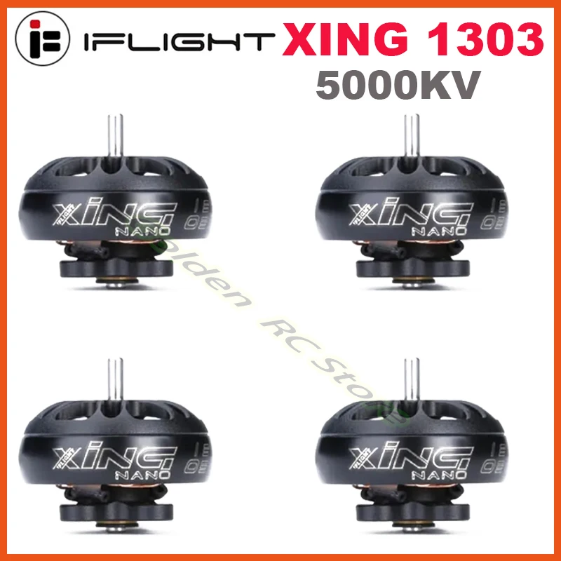 

IFlight XING 1303 5000KV 2-4S FPV Бесщеточный микро-двигатель с валом 1,5 мм, совместимый 2-дюймовый Пропеллер для FPV whoop drone part