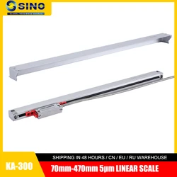 Sino KA-300 Optische Enencoder Ka300 5um Ttl 5V 70 120 170 220 270 320 370 420 470Mm Lineaire Glasschaal Voor Frees Draaibank Machine