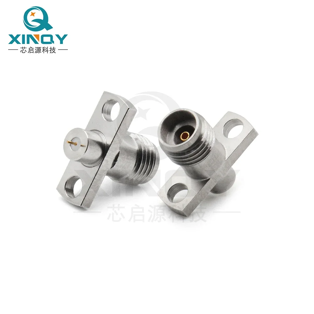 

RF Coaxial Connector 2.92mm-KFD Female Base Through Wall 40G High-frequency Two Hole Flange Panel Fixation