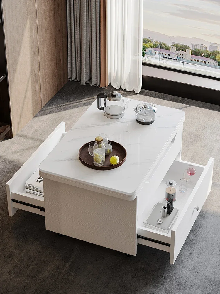 Oulepai multi-functional lifting coffee table mobile tea table dining table