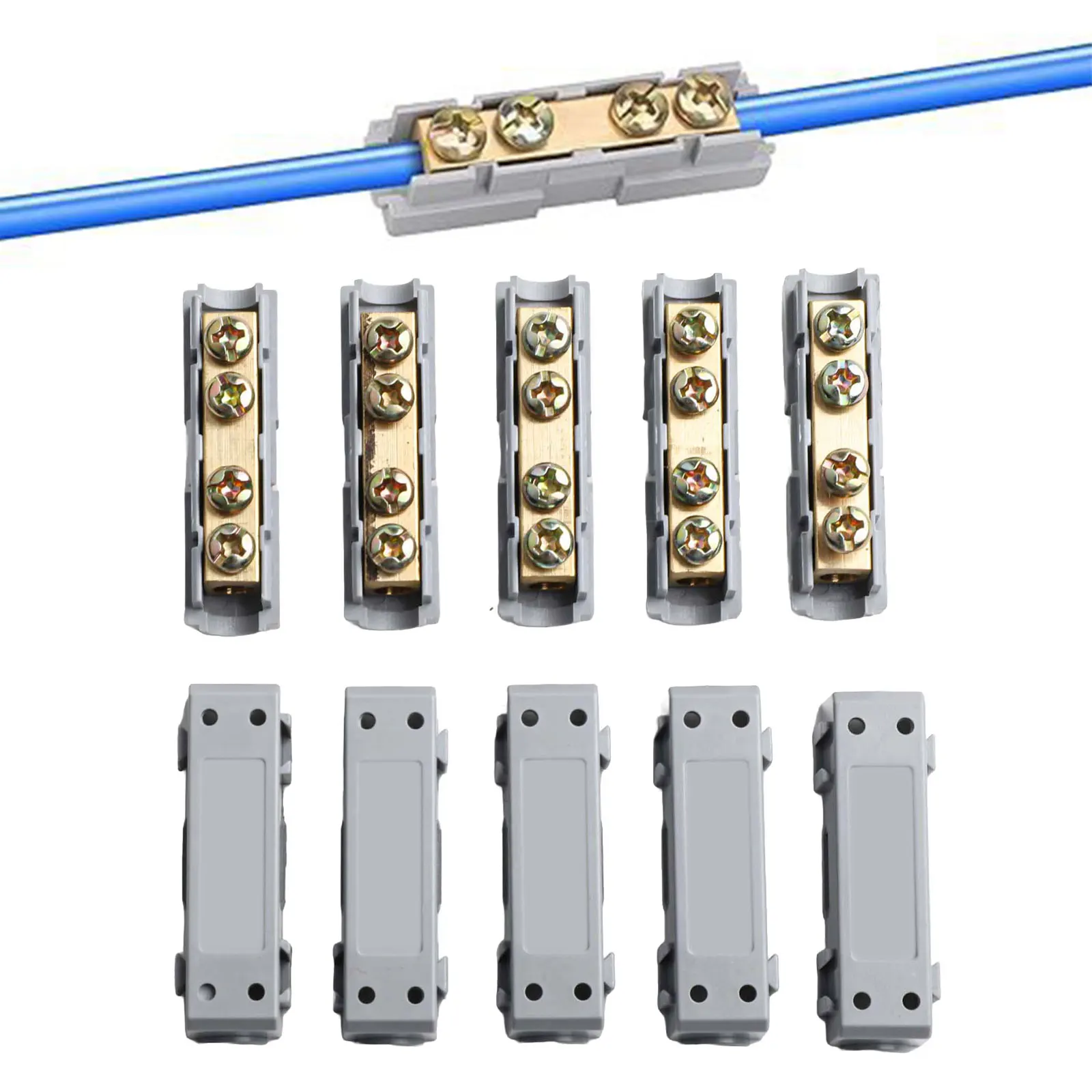 

10PCS Wire Connector Wire Connector Kit 1.96 X 0.82 X 0.78 Inches 60A 80A Rating Easy Installation Process For Automotive Use