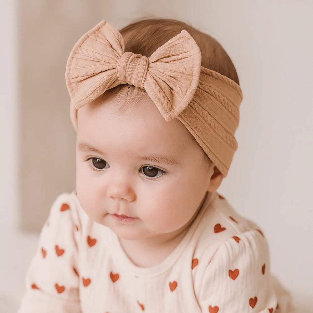 

Sweet Bow Baby Headband Korean Style Flower Infant Hairband Hair Accessories Turban Elastic Hair Hoop Photography Props