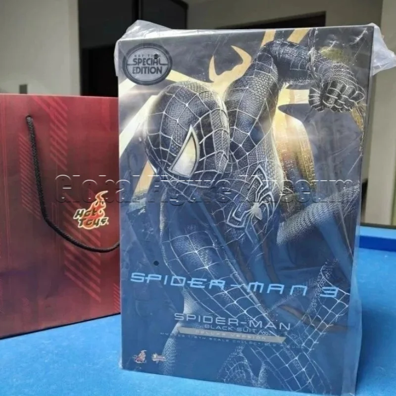 En stock Hot Toys MMS727/728 Spider-Man 3 Traje negro Spider-Man Tony Stark Escala 1/6 2 versiones Regalo coleccionable personalizado para fanáticos