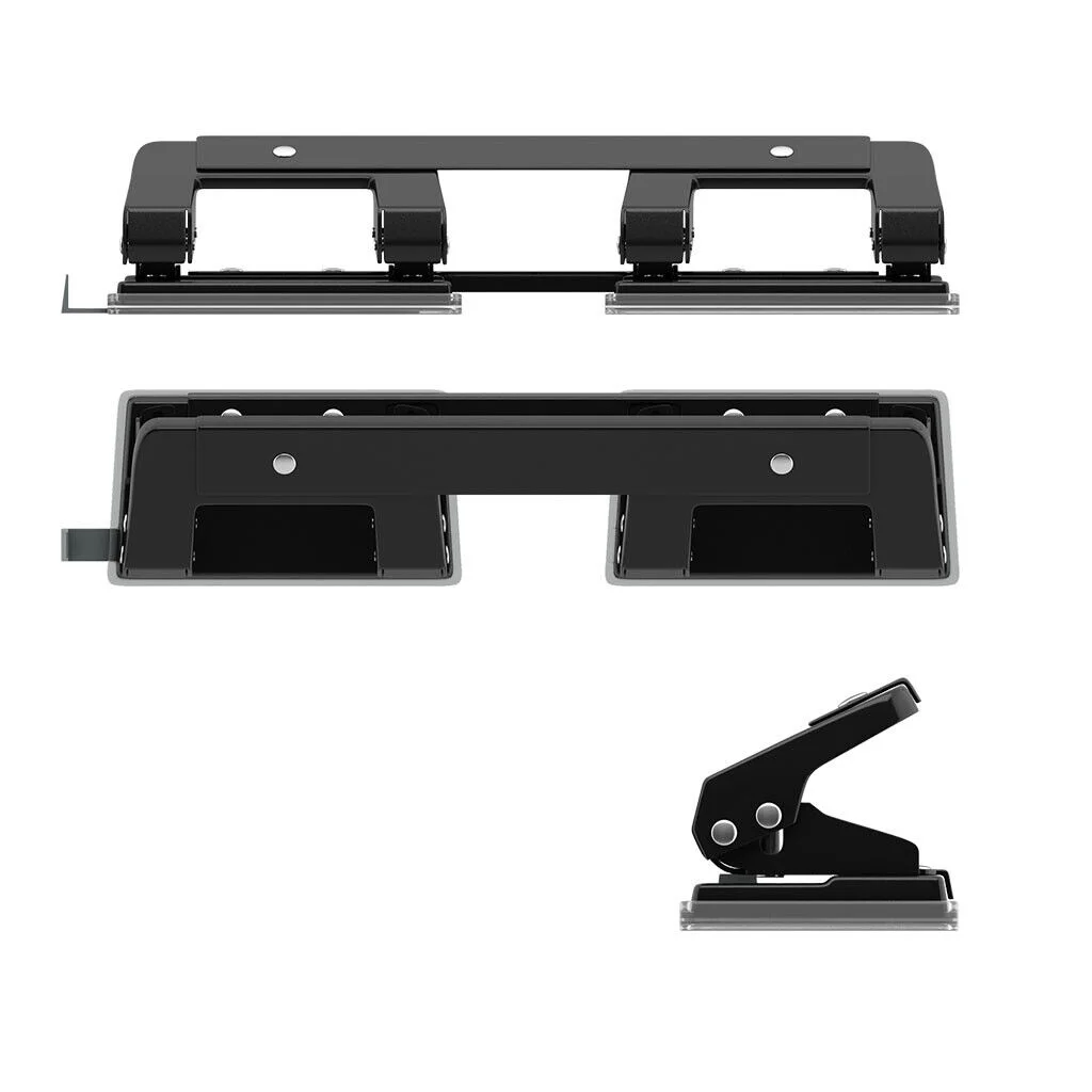 Perforadora de 4 agujeros de 6 hojas 6 mm metal oficina y papeleria