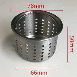 78MM lavello da cucina filtro scarico fognatura tappo cestello filtro rete a rete, lavello per uso domestico cestino filtro immondizia tappo