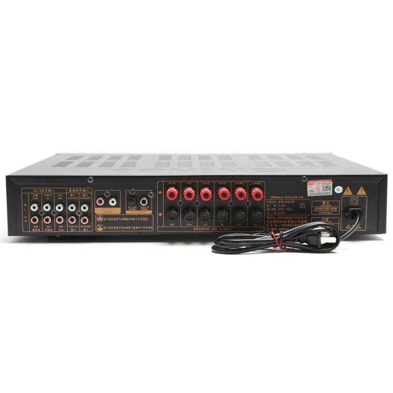 Amplifier Suara Kebiruan Audio 5.1 Panggung Digital HIFI Home Theater Amplifier Subwoofer Daya Tinggi Karaoke Ktv Profesional