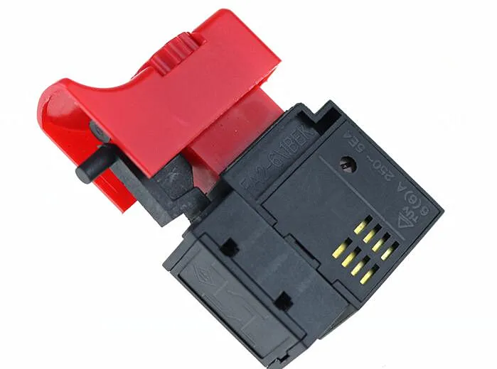 

Триггер для электродрели, 250 В, 6 А, 5E4, красный + черный, 1 шт.