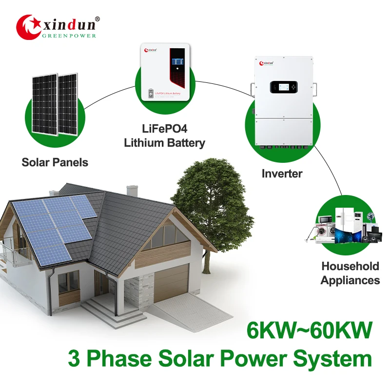 Три 3-фазных солнечных инвертора постоянного тока в переменный 6,2 кВт 10 кВт 6 кВт 8 кВт 20 кВт 15 кВт 50 кВт IP65 3-фазный гибридный инвертор солнечной энергии Цена 10000 Вт