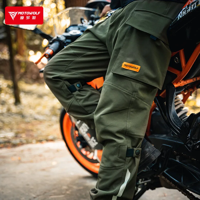 Breathable And Comfortable Motorcycle Pants Anti Fall Motorcycle Riding Workwear Pants Men Motocross Protective Pants