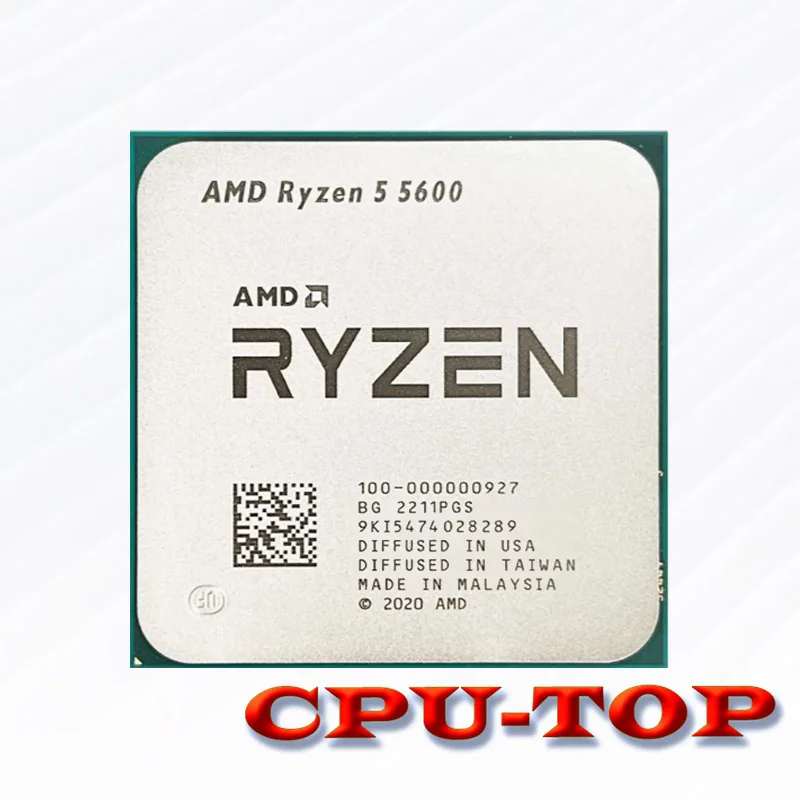 AMD Ryzen 5 5600 R5 5600 3.5 GHz 6-Core 12-Thread CPU 7NM L3=32M 100-000000927 Socket AM4 New and without cooler