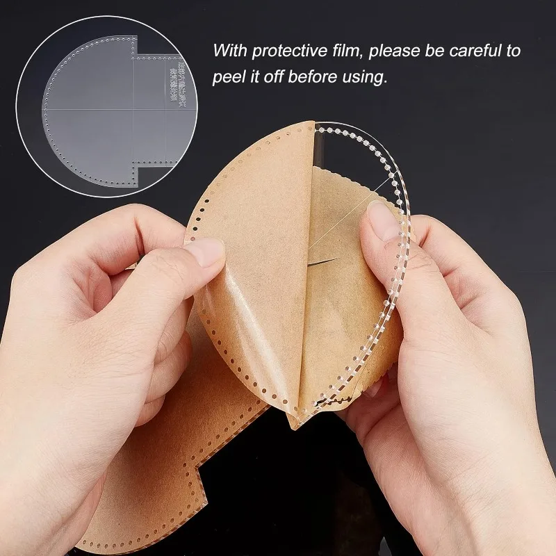 1 Bag 2 Styles Acrylic Wallet Template Coin Purse Acrylic Template Clear Acrylic Handbag Template Leather Pattern Stencil