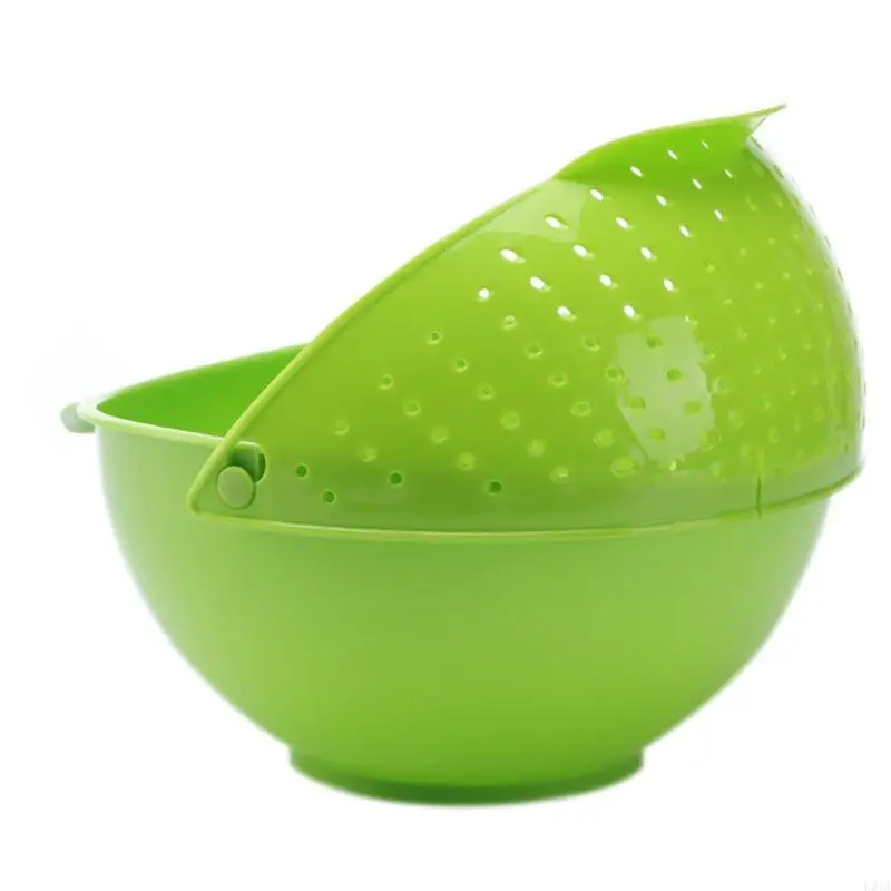 2025 New 1Pc 2 in 1 New Vegetable Basin Wash Rice Sieve Fruit Bowl Fruit Basket Kitchen