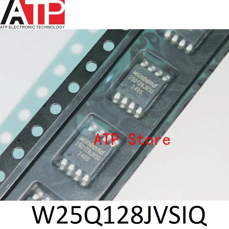 10-100PCS W25Q128JVSIQ WINBOND 25Q128JVSQ W25Q128JVSQ W25Q128 SOP-8 Flash Chip Memory IC 8-SOIC Original and New