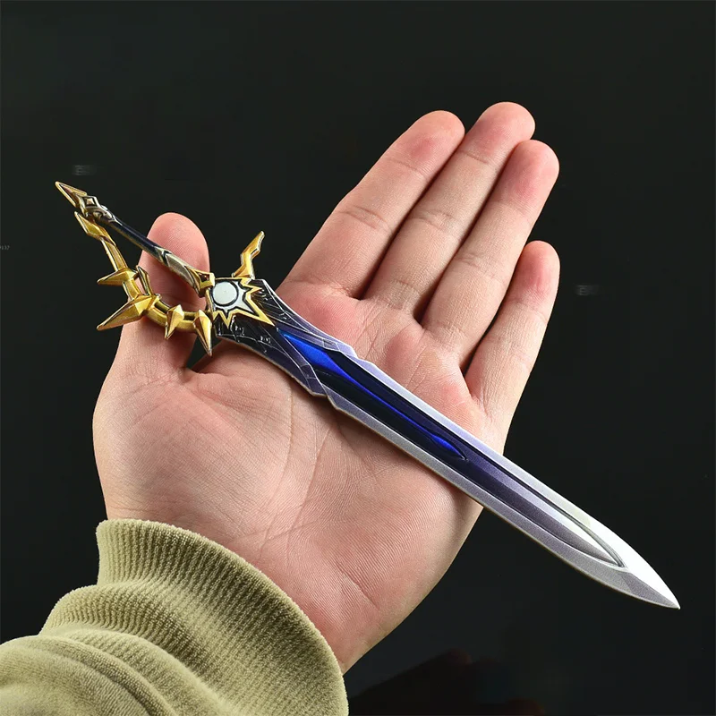 Honkai: figura de Star Rail de 22cm, cuchillo de juego, juguete, espada Phainon, adorno de aleación de Zinc totalmente metálico, juguete en miniatura, coleccionables artesanales