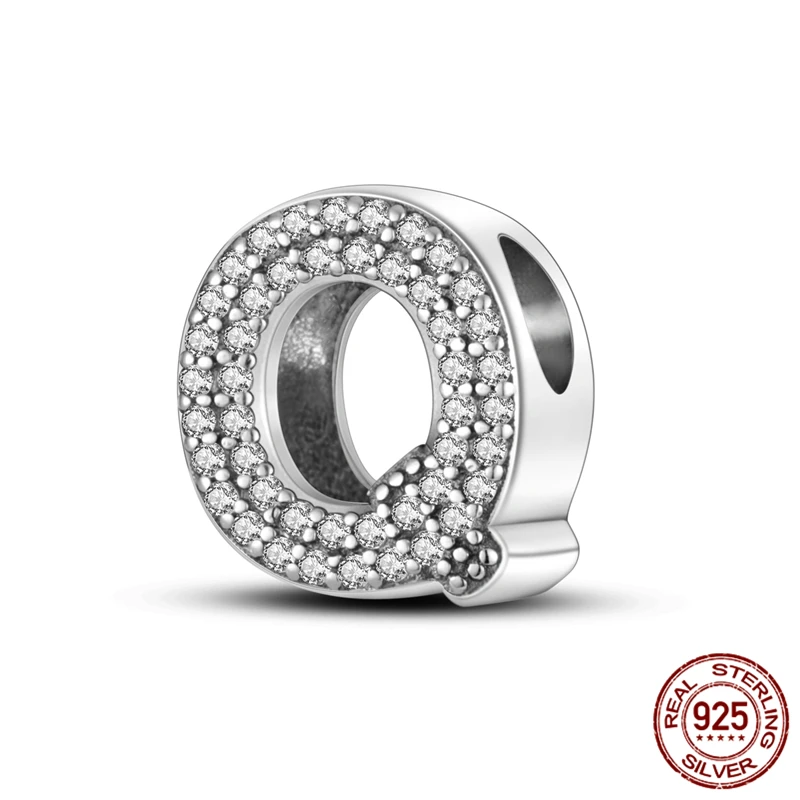 

This DIY women's jewelry gift features an original bracelet made of S925 sterling silver letter Q beads.