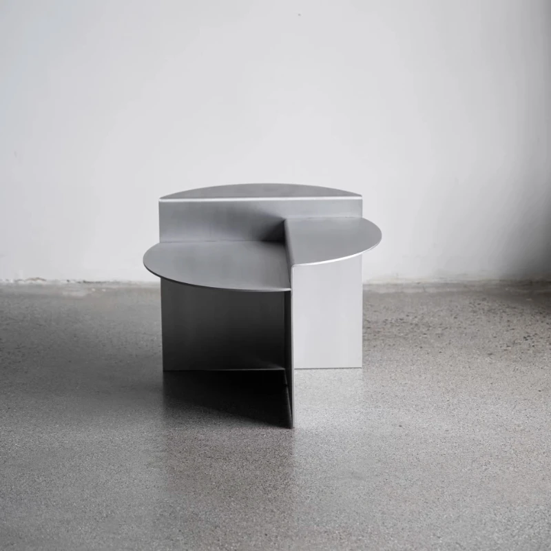 Rivet tenon and mortise non-welded all-aluminum coffee table side table