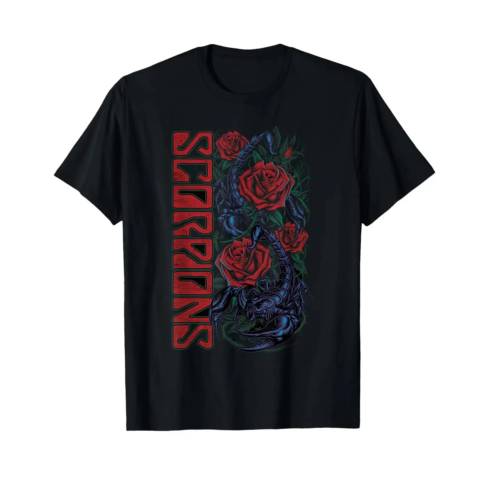 Scorpions Black Ballad T Shirt Vintage Fashion Breathable Top for Everyday Wear Men's Clothing Women's Summer T Shirt