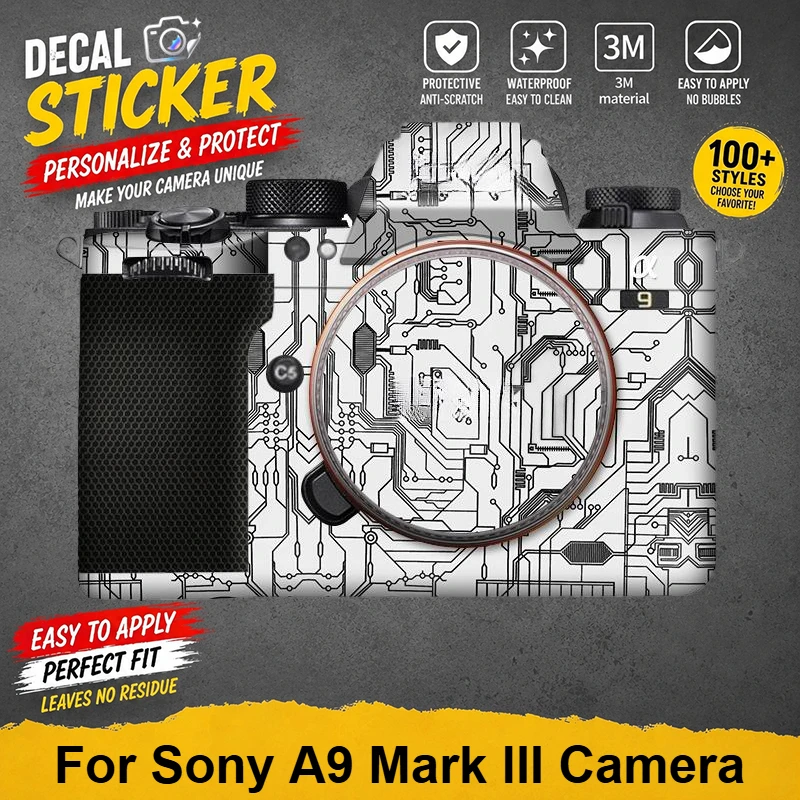 PrizMo For Sony A9M3 Camera Skin A9 Mark III Sticker Protective Film for Sony Alpha 9 III Camera Premium Decal Skin Wrap Covered