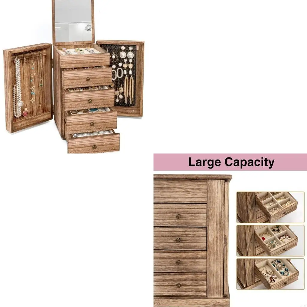 

Multilayer Jewelry Case Fashionable Box for Earrings Bracelets