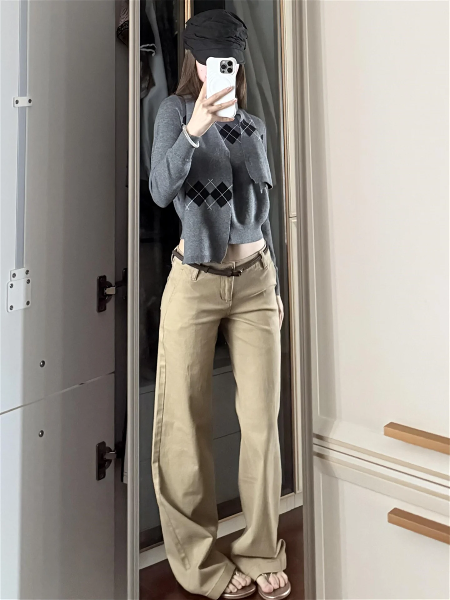 

Low Waist Wide Leg Straight Cut Jeans Women's Spring Autumn Loose Drapey High Rise Extended Length Slim Fit Denim Pants