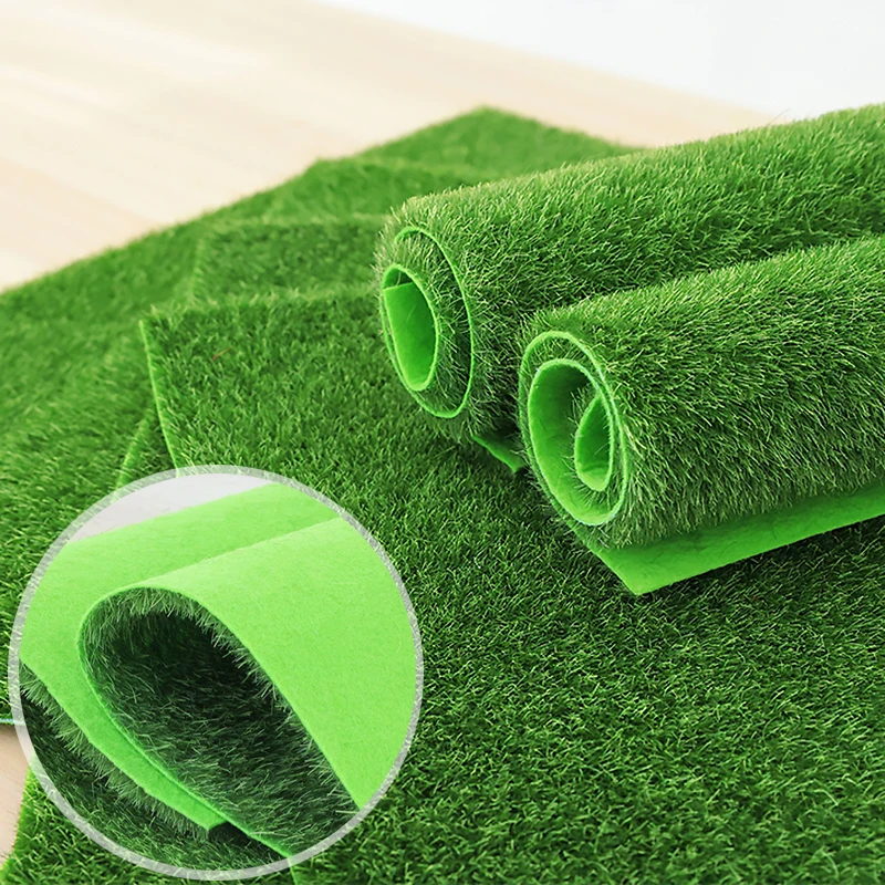 1PCS Garden Artificial Grass Outdoor Gardening Artificial Turf Fake Grass Synthetic Lawn Balcony Garden Supplies Carpet Moss Rug