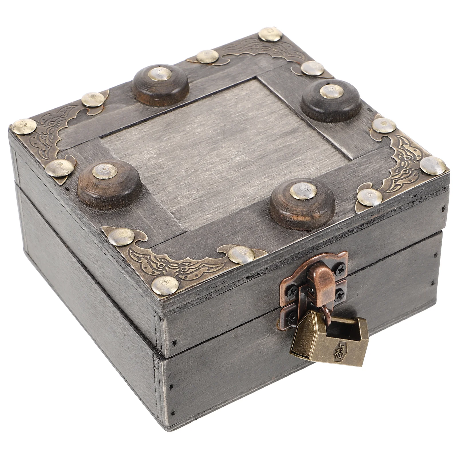 صندوق مجوهرات خشبي، حقيبة تخزين دائرية رقيقة، منظم حلية أنيق مدمج، صندوق تخزين مجوهرات مزخرف لغرفة النوم المكتبية #4