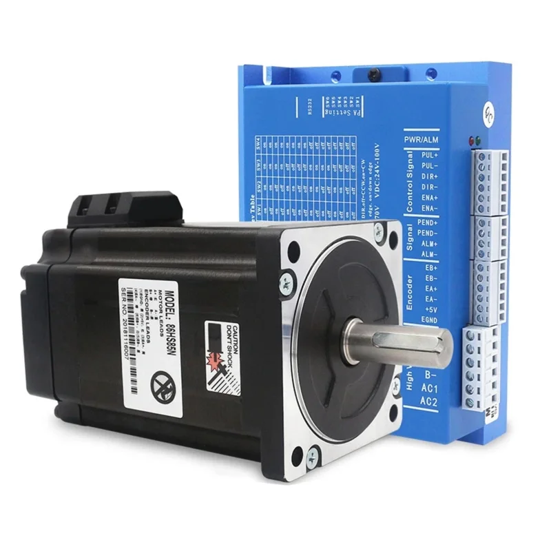 86 High-Speed Closed-Loop Stepper Motor Driver Set 4.5NM 8.5NM 12NM Hybrid Servo HBS 86 H send Three-meter Encoder Cable