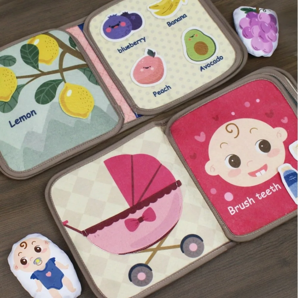 

Funny Baby Learning Book Sensory Book Busy Book Cloth Book Toy Sound Doll Expanding Brain Thinking