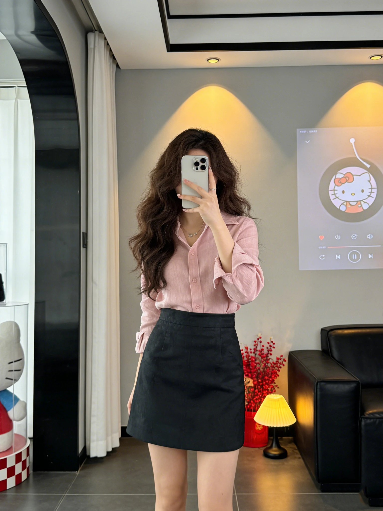 

Элегантная розовая женская рубашка с длинным рукавом, тонкий летний топ, модный кардиган прямого кроя из льняной смеси с защитой от УФ-лучей, с открытым воротом