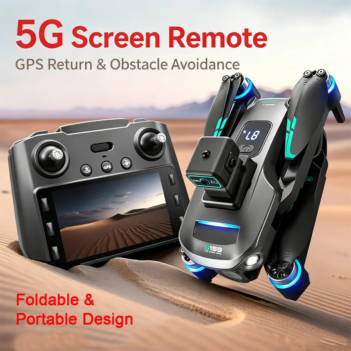 S159 GPS Drone 4K HD Dubbele C - Drone Rc Gps S159 recensie en prijs