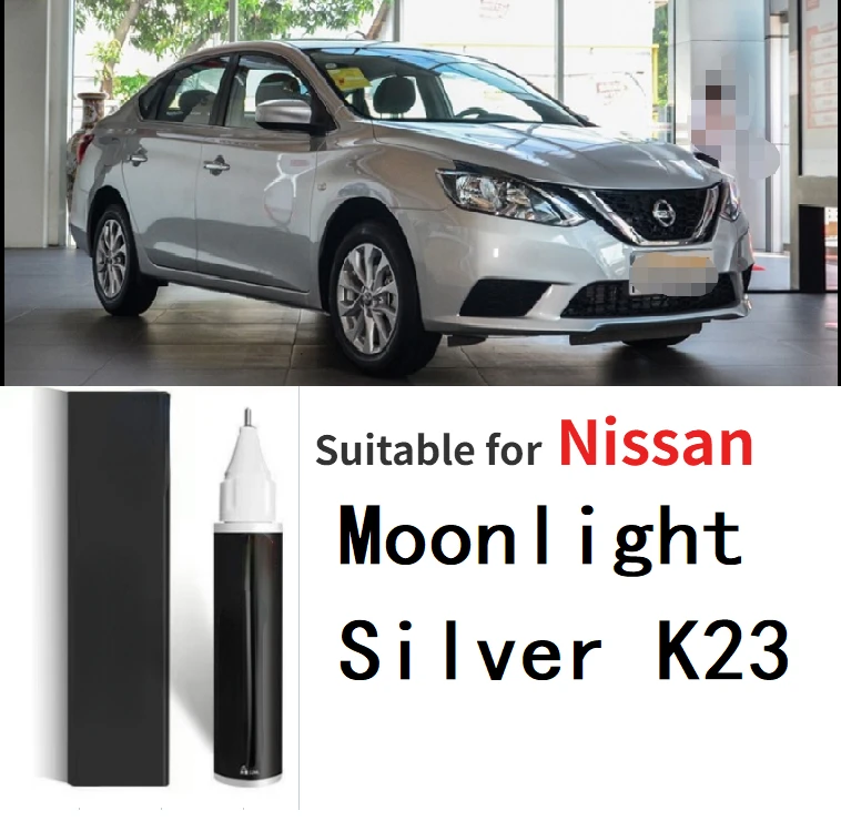 Bolígrafo de reparación de arañazos adecuado para Nissan Moonlight Silver K23, bolígrafo de Reparación de Pintura, removedor de arañazos de coche Silver K23