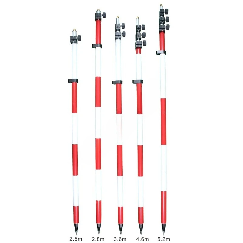 

【From China】Hot Sale 2.6m Prism Pole DZ-TL(QL) Survey Instrument Total Station Aluminum Prism Pole
