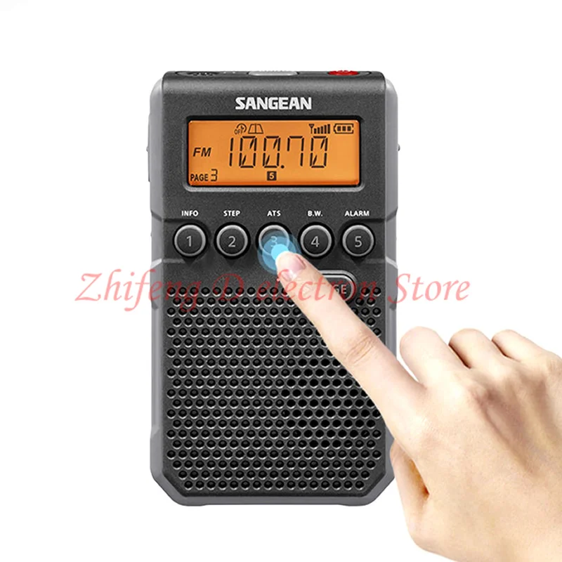 SANGEAN DT-800C Портативный полнодиапазонный радиоприемник AM/FM Перезаряжаемый карманный радиоприемник FM