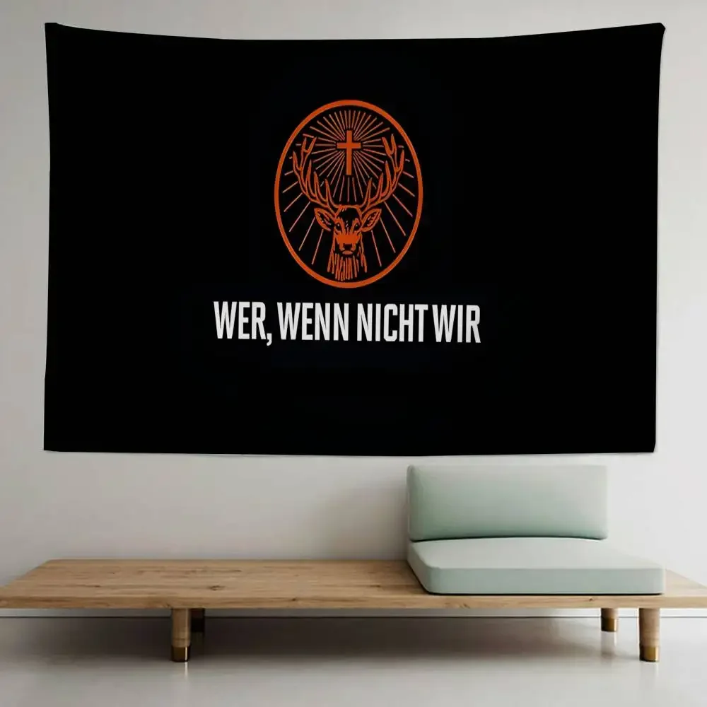 Classic J-Jagermeisters Deer Anime Tapestry Art Science Fiction Room Home Decor Wall Art Decor
