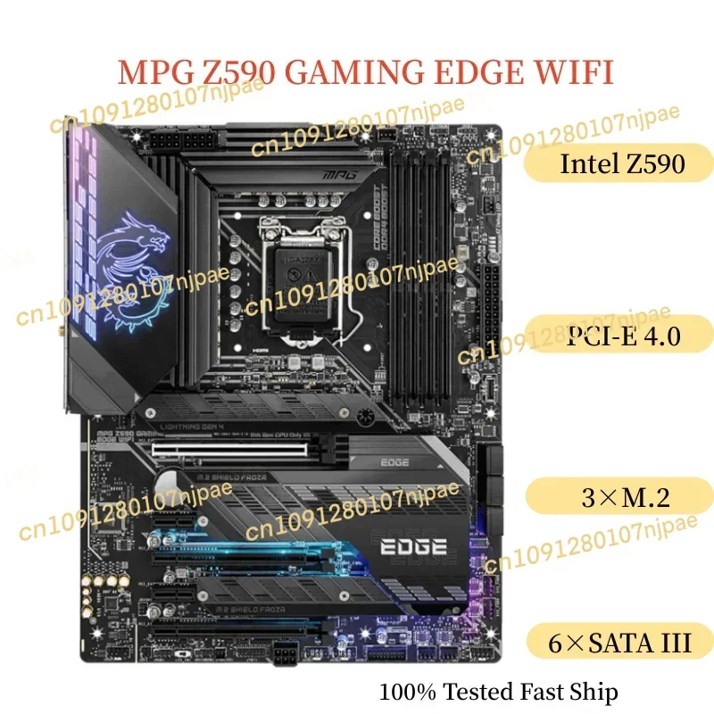 

For MPG Z590 GAMING WIFI Motherboard 128GB LGA 1200 DDR4 ATX Mainboard 100% Tested Fast Ship