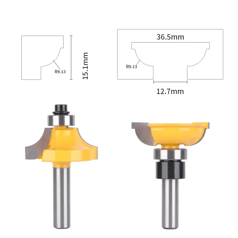 8mm 12mm 12.7mm Shank Classical Cove Stile and Rail Router Bit Set Carbide Cutter Woodworking Milling Cutter for Wood Tool