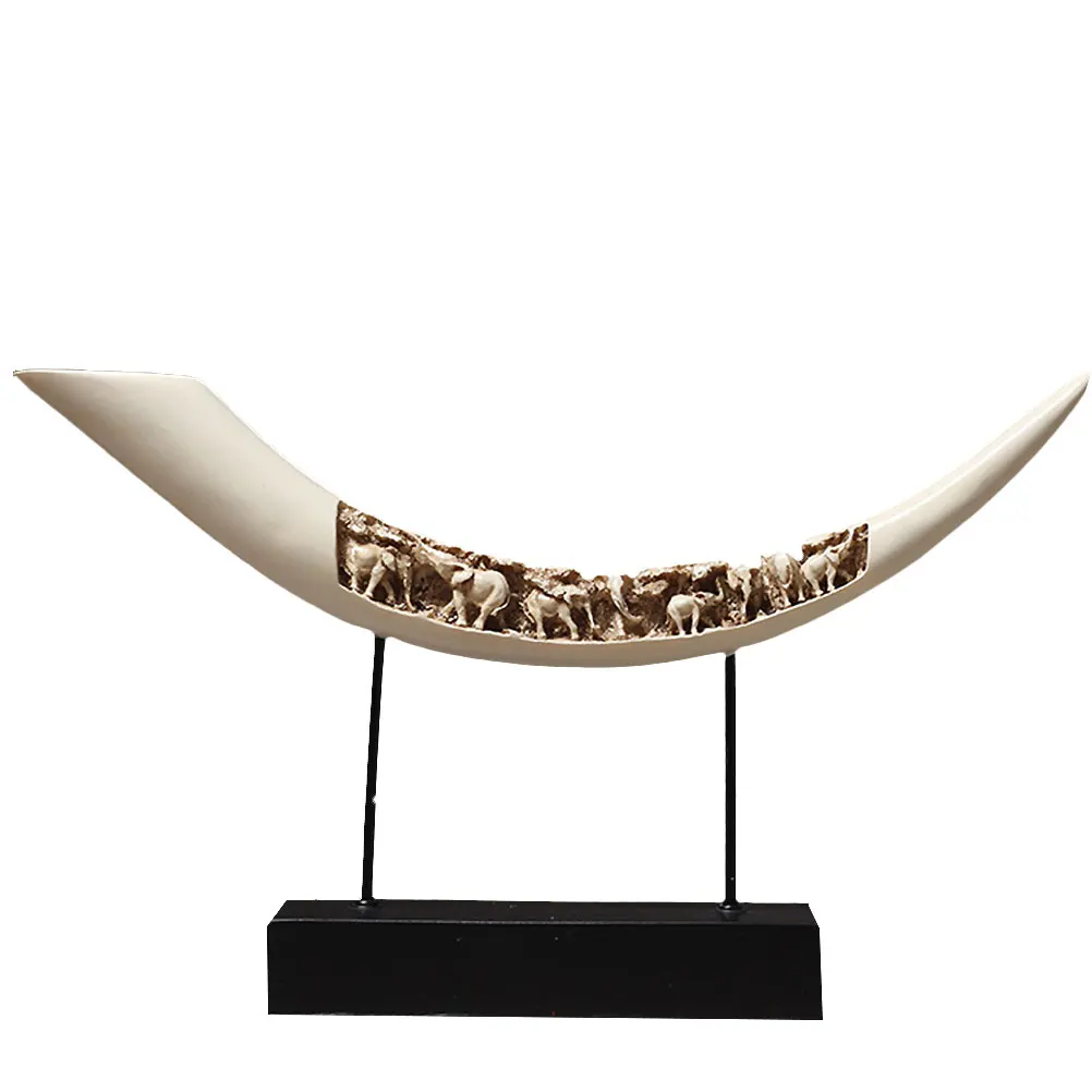 

Living Room Decor Resin Craft Premium Handmade Elephant Statue for Home Office Indoor Space Decoration Art Piece