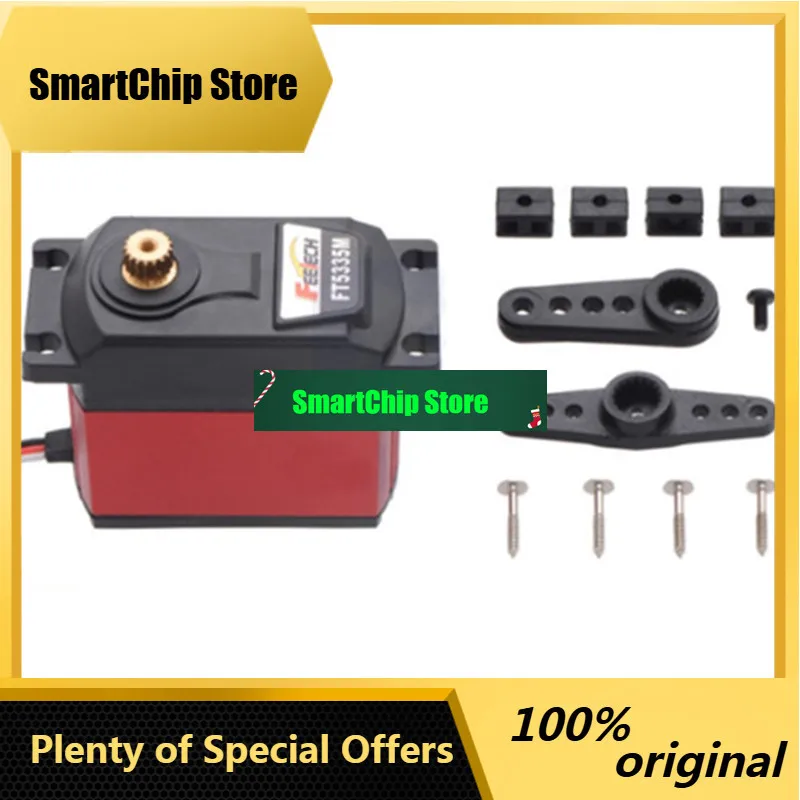 SmCpFeetech 7.4V 40KG 180 Degree Metal Gear High Torque Large Big Digital Servo FT5335M For 1/5 RC Car Servo Raspberry Pi
