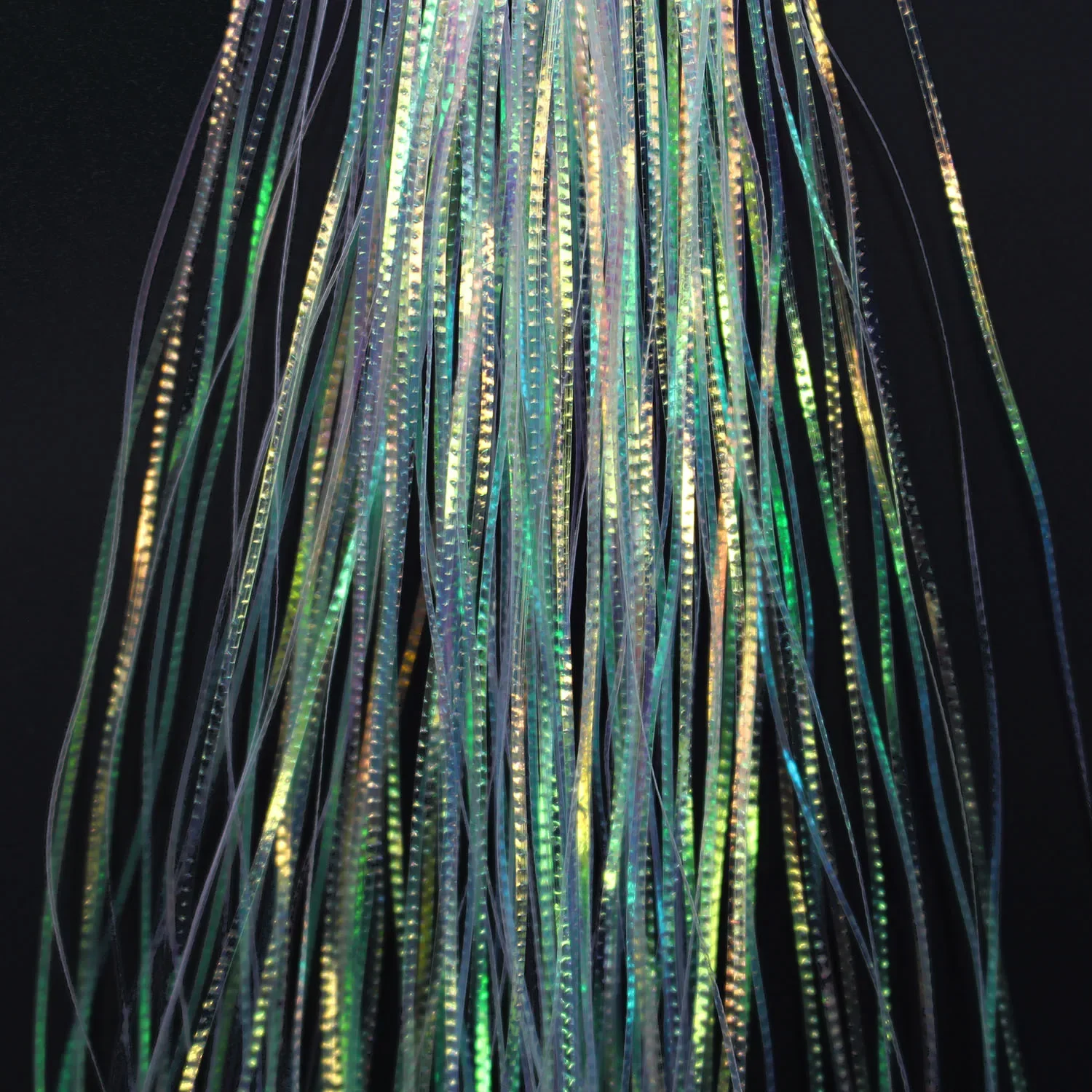 

Tigofly 5 packs Lateral Scale 1mm Width Crimped Flashabou Tinsel Pike Bass Fresh&Saltwater Streamers Fly Tying Materials