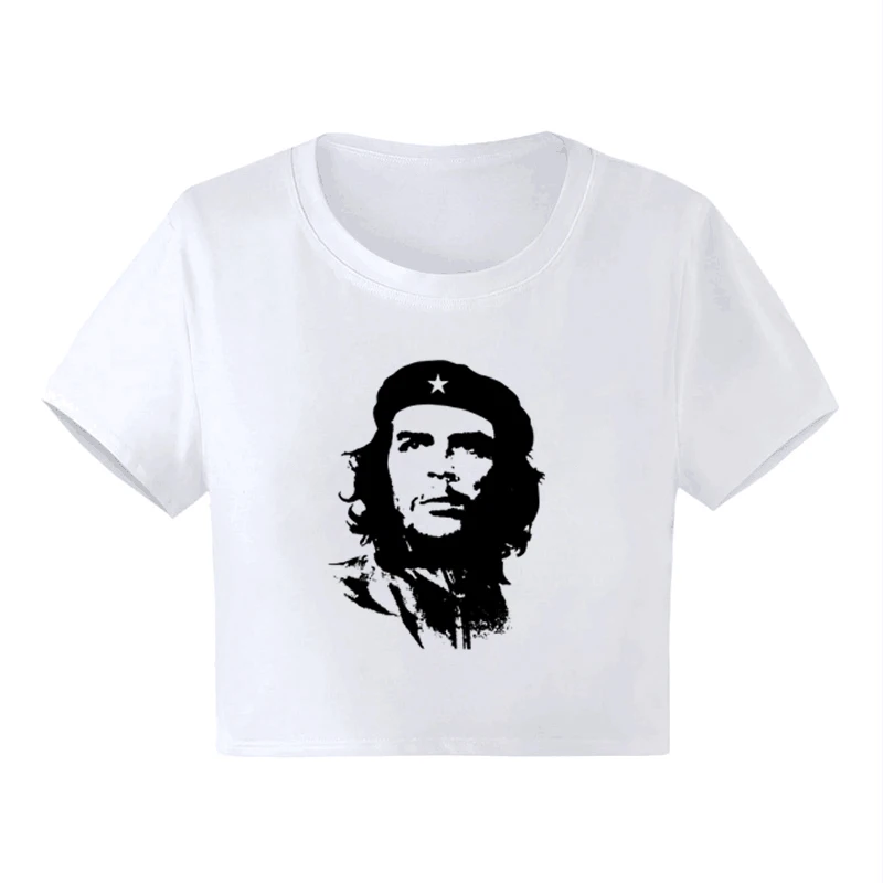 Women's Che Guevara Shirt Unisex Cuban Revolution O-Neck T-Shirt Mens Red T-Shirt Classic Alberto Korda Image Che T-Shirt Summer