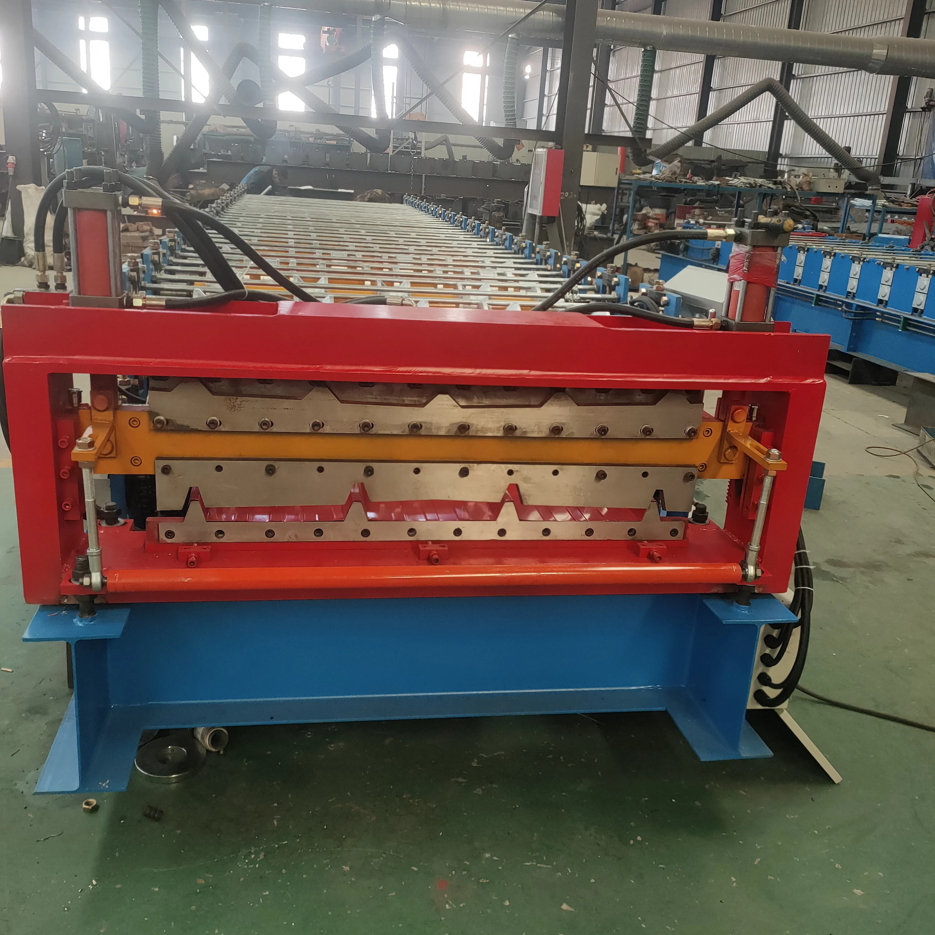 TR4 and TR5 New Type High Quality  Price Metal Double Layer Profiles Roof Tile Making Roll Forming Machine