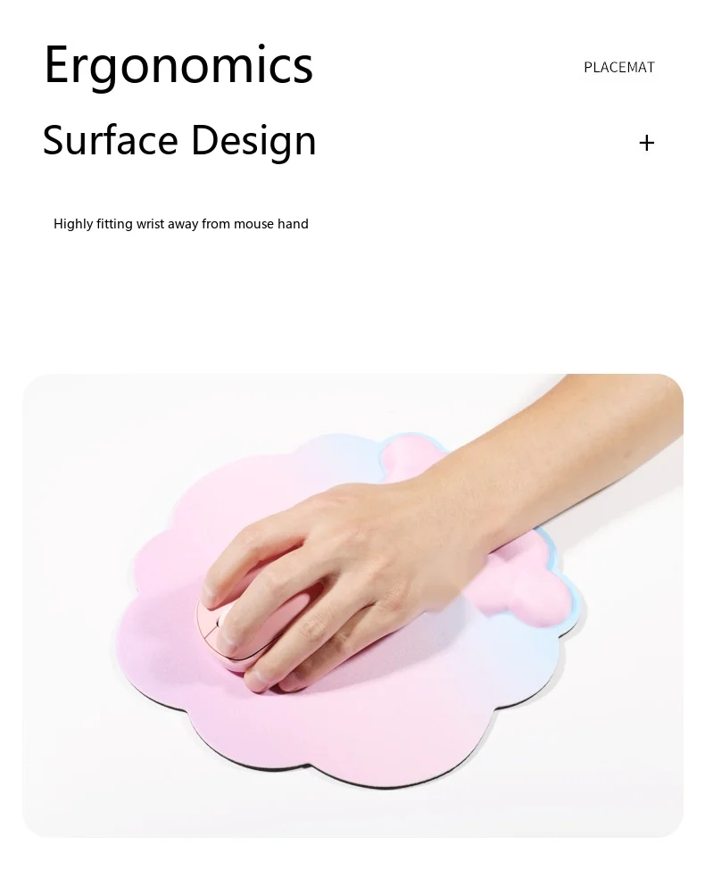 Schaumstoff-Handgelenkauflage-Set, Mauspad, Tastaturunterstützung, ergonomische Schreibtischunterlage für Büro und Gaming, 3 Farboptionen – Detail 5